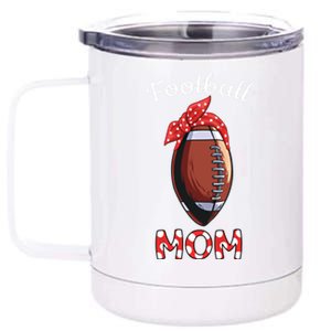 American Football Mom Football Mother Mothers Day Idea Gift 12 oz Stainless Steel Tumbler Cup