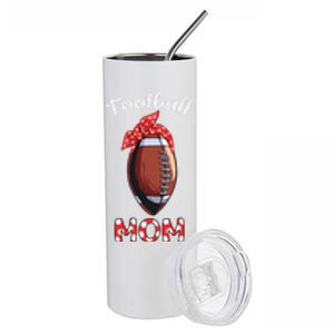 American Football Mom Football Mother Mothers Day Idea Gift Stainless Steel Tumbler