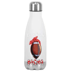 American Football Mom Football Mother Mothers Day Idea Gift Stainless Steel Insulated Water Bottle