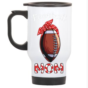 American Football Mom Football Mother Mothers Day Idea Gift Stainless Steel Travel Mug