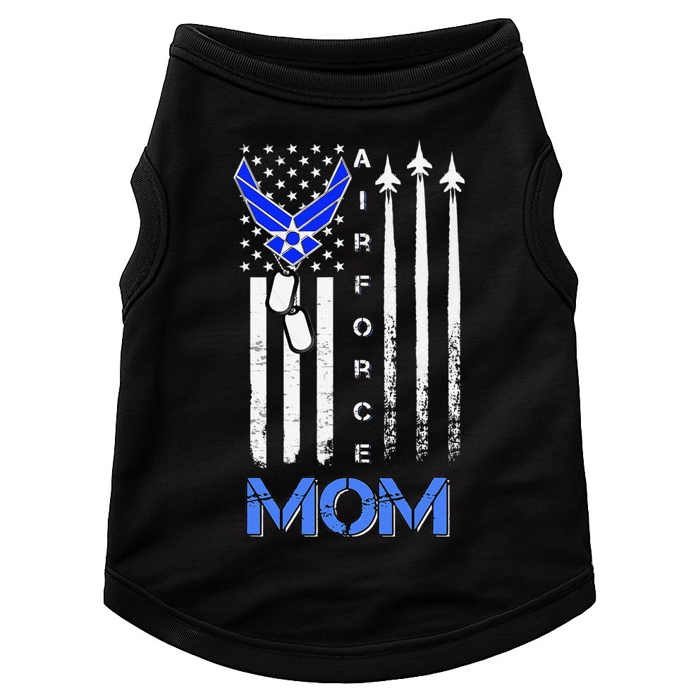 Air Force Mom, USAF Mom Tee, Women's Day Gift Veteran Doggie Tank
