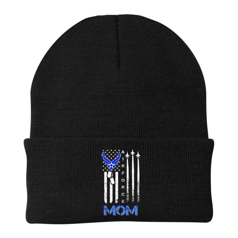 Air Force Mom, USAF Mom Tee, Women's Day Gift Veteran Beanie
