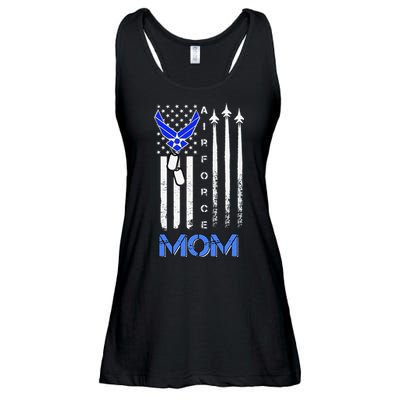 Air Force Mom, USAF Mom Tee, Women's Day Gift Veteran Ladies Essential Flowy Tank