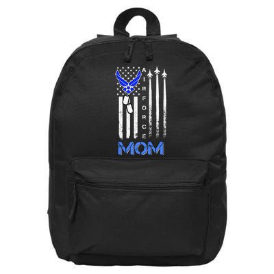 Air Force Mom, USAF Mom Tee, Women's Day Gift Veteran 16 in Basic Backpack