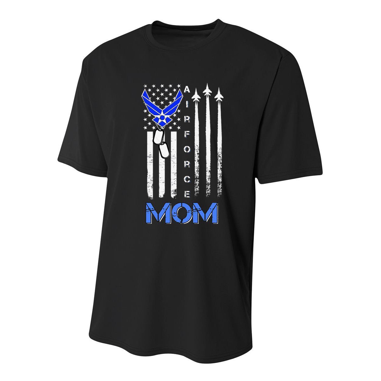 Air Force Mom, USAF Mom Tee, Women's Day Gift Veteran Youth Performance Sprint T-Shirt