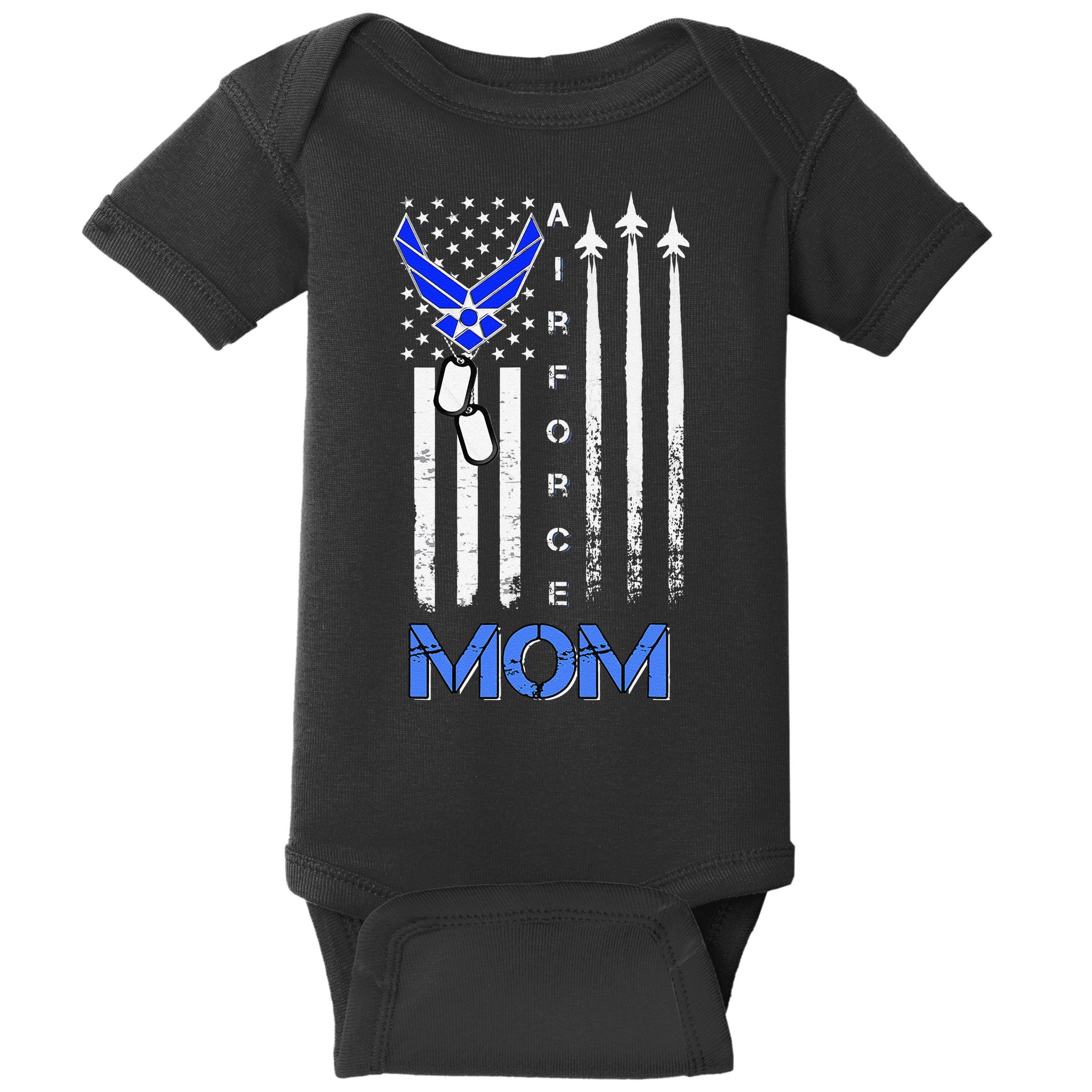 Air Force Mom, USAF Mom Tee, Women's Day Gift Veteran Baby Bodysuit