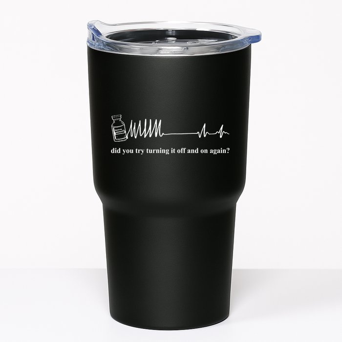 Adenosine Funny Medical Pun Gift Did You Try Turning It On And Off Again Tumbler