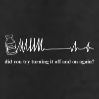 Adenosine Funny Medical Pun Gift Did You Try Turning It On And Off Again Microfiber Hand Towel