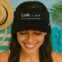 Adenosine Funny Medical Pun Gift Did You Try Turning It On And Off Again Visor