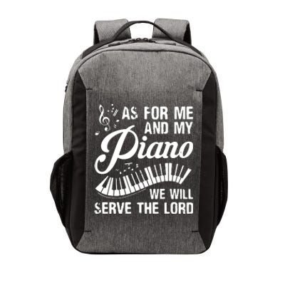 As For Me And My Piano We Will Serve The Lord Pianist Vector Backpack