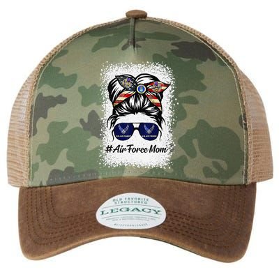 Air Force Mom Messy Bun Sunglasses Military Mom Mother's Day Legacy Tie Dye Trucker Hat