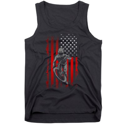 American Flag MTB Mountain Bike Tank Top