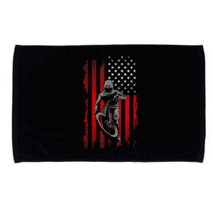 American Flag MTB Mountain Bike Microfiber Hand Towel