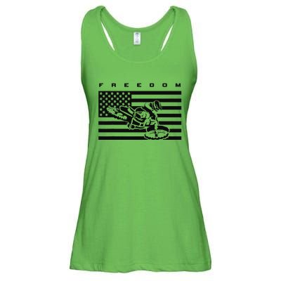 American Flag Motocross Ladies Essential Flowy Tank