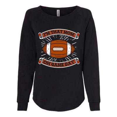 American Football Mother Player Footballer Gift Football Mom Gift Womens California Wash Sweatshirt