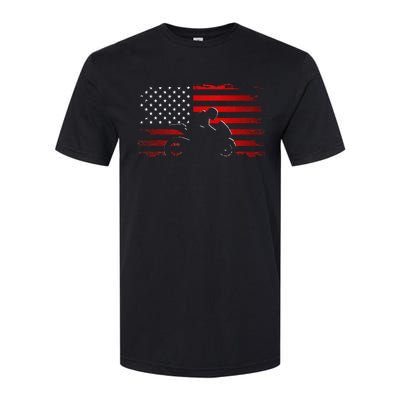 American Flag Motorcycle Apparel Motorcycle Softstyle® CVC T-Shirt