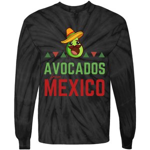 Avocados from Mexico Mexican Day flag Avocado Costume Tie-Dye Long Sleeve Shirt