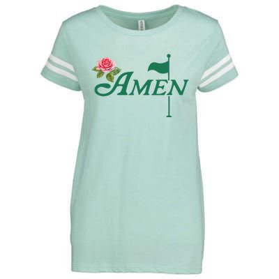 Amen Floral Master Golfer Golf Lover Golf Flower Enza Ladies Jersey Football T-Shirt