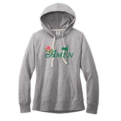 Amen Floral Master Golfer Golf Lover Golf Flower Women's Fleece Hoodie