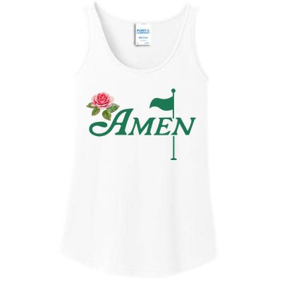 Amen Floral Master Golfer Golf Lover Golf Flower Ladies Essential Tank