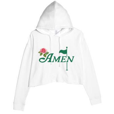 Amen Floral Master Golfer Golf Lover Golf Flower Crop Fleece Hoodie