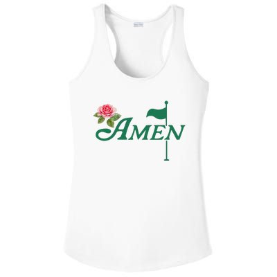 Amen Floral Master Golfer Golf Lover Golf Flower Ladies PosiCharge Competitor Racerback Tank