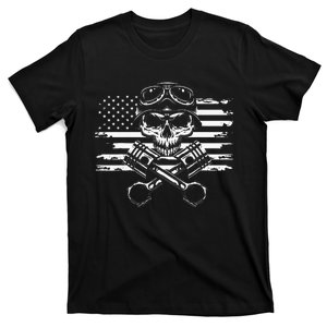 American Flag Motorcycle Apparel Motorcycle T-Shirt