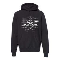 American Flag Motorcycle Apparel Motorcycle Premium Hoodie