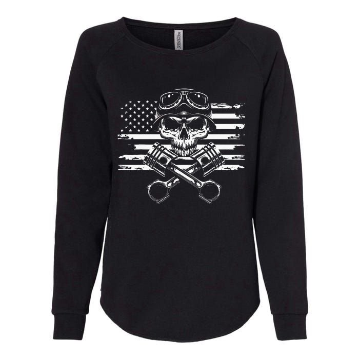 American Flag Motorcycle Apparel Motorcycle Womens California Wash Sweatshirt