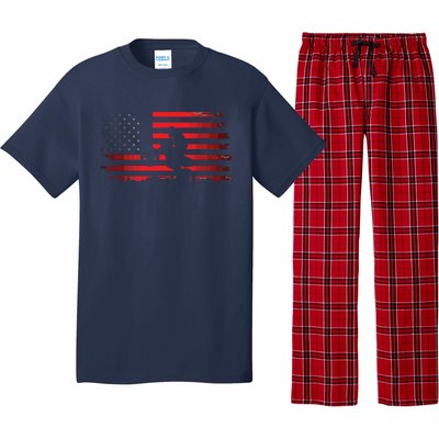 American Flag Motocross Apparel Motocross Dirt Bike Pajama Set