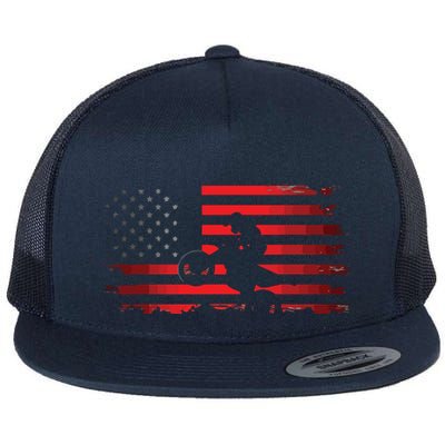 American Flag Motocross Apparel Motocross Dirt Bike Flatbill Hat