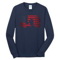 American Flag Motocross Apparel Motocross Dirt Bike Tall Long Sleeve T-Shirt