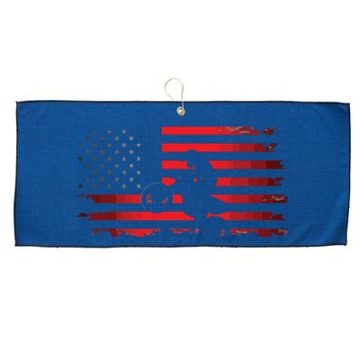 American Flag Motocross Apparel Motocross Dirt Bike Large Microfiber Waffle Golf Towel