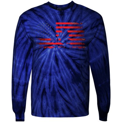 American Flag Motocross Apparel Motocross Dirt Bike Tie-Dye Long Sleeve Shirt