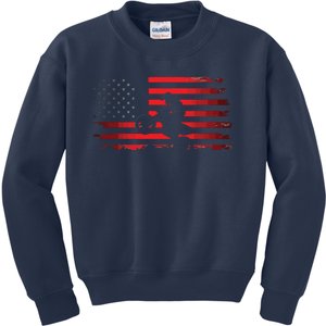 American Flag Motocross Apparel Motocross Dirt Bike Kids Sweatshirt