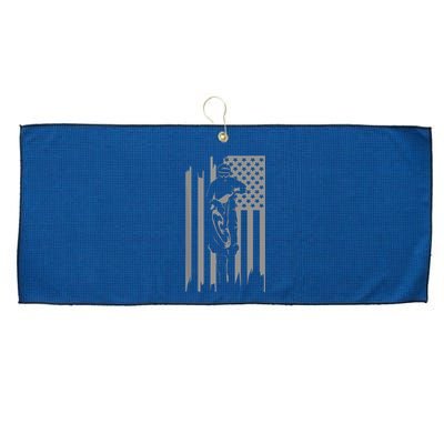 American Flag Motocross Apparel Motocross Dirt Bike Large Microfiber Waffle Golf Towel