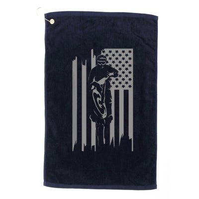 American Flag Motocross Apparel Motocross Dirt Bike Platinum Collection Golf Towel