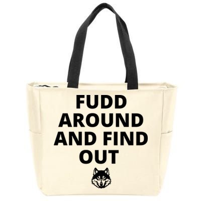  Azzi Fudd’s Mom Huskies Fudd Around And Find Out Zip Tote Bag