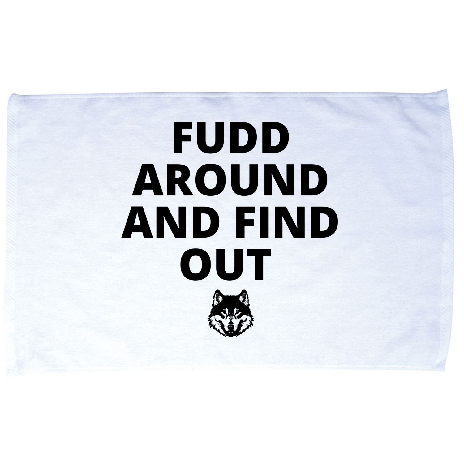  Azzi Fudd’s Mom Huskies Fudd Around And Find Out Microfiber Hand Towel