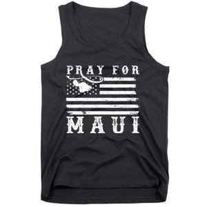 American Flag Maui Hawaii Strong Pray For Maui Tank Top