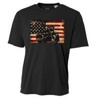 American Flag Motorcycle Apparel Biker Motorcycle Cooling Performance Crew T-Shirt