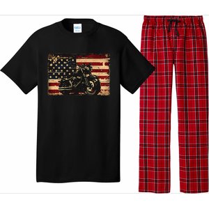 American Flag Motorcycle Apparel Biker Motorcycle Pajama Set