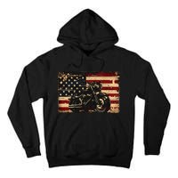 American Flag Motorcycle Apparel Biker Motorcycle Tall Hoodie