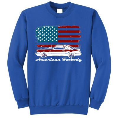 American Foxbody Muscle Car 5 0l Car Enthusiast Flag Gift Sweatshirt