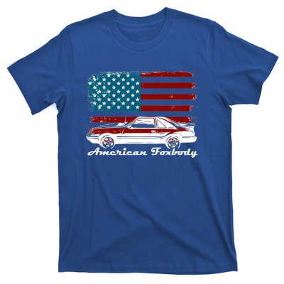 American Foxbody Muscle Car 5 0l Car Enthusiast Flag Gift T-Shirt