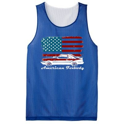 American Foxbody Muscle Car 5 0l Car Enthusiast Flag Gift Mesh Reversible Basketball Jersey Tank