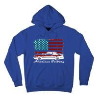 American Foxbody Muscle Car 5 0l Car Enthusiast Flag Gift Tall Hoodie