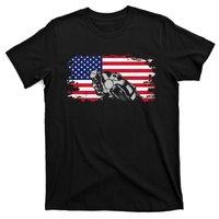 American Flag Motorcycle T-Shirt