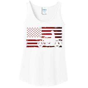 American Flag Motorcycle Biker Chopper Ladies Essential Tank