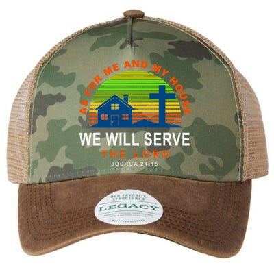 As For Me And My House We Will Server The Lord Legacy Tie Dye Trucker Hat